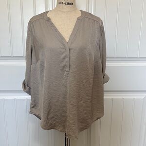 Torrid Women's Taupe Blouse